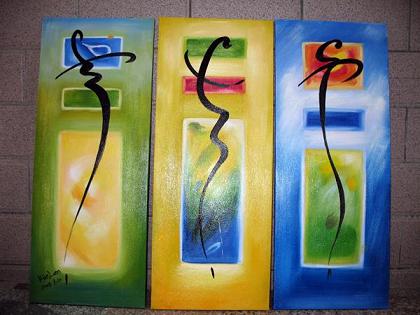 Dafen Oil Painting on canvas abstract -set447